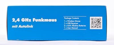 LogiLink Mini Muis Radiografisch Optisch Zwart 3 Toetsen 1600 dpi
