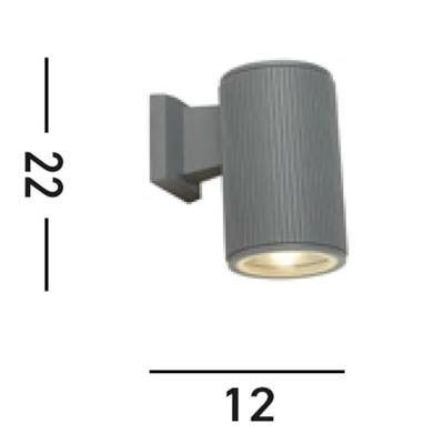 Searchlight Grote DownlightSplot 21cm grijs - 6871GY