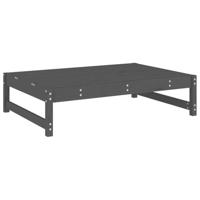 2-delige Loungeset massief grenenhout grijs - thumbnail