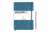 Leuchtturm Stone Blue, Softcover, Composition (B5), 123 p., plain - thumbnail