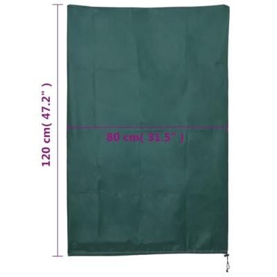 VidaXL Plantenhoezen met trekkoord 4 st 70 g/m² 0,8x1,2 m - thumbnail