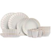 Cosy & Trendy Serviesset Astera Pure 16-delig / 4 personen - 4 dinerborden, 4 diepe borden, 4 kommen en 4 mokken - thumbnail