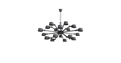 Tonone Bolt Chandelier 18 arms Hanglamp - Donkergrijs