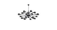 Tonone Bolt Chandelier 18 arms Hanglamp - Donkergrijs - thumbnail