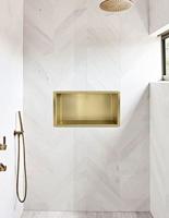 Wiesbaden Inbouwnis | Exellence | 30x60x7cm | Geborsteld Messing Goud - thumbnail