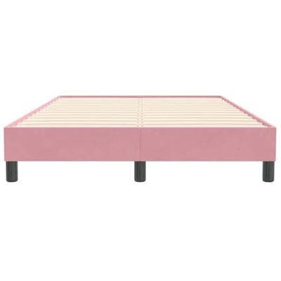 Boxspring zonder matras fluweel roze 120x210 cm