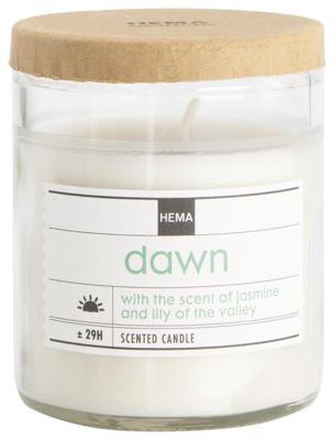 HEMA Geurkaars in glas Ø6.5 dawn (wit)