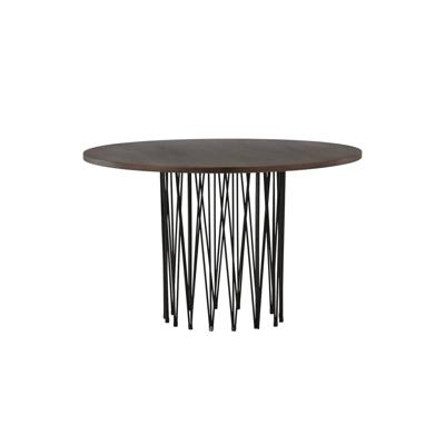 Nohr Ronde Eettafel 'Danni' 120cm, kleur Mokka Nohr Ronde Eettafel 'Danni' 120cm, kleur Mokka