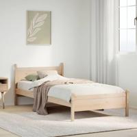 Bedframe zonder matras massief grenenhout 75x190 cm - thumbnail