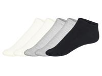 esmara 5 paar sokken (Wit/grijs/zwart, 35-38) - thumbnail