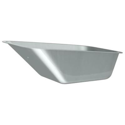 VidaXL Vervanging voor kruiwagenlade zilver 88 x 60 x 32 cm staal
