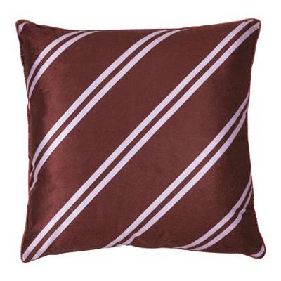 VT wonen vtwonen Sierkussen Diagonal Cushion Dark Red 50x50 cm