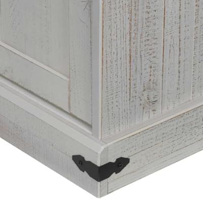 Tv-meubel HALDEN 2 schuifdeuren 150x40x60 cm massief hout wit