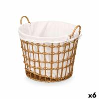 Mand Kipit HX30561 Natuurlijk Polyester Stof Polypropyleen Ijzer Plastic 50 % katoen 47 x 41 x 44 cm 50 x 43 x 44 cm (6 Stuks) - thumbnail