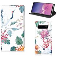 Samsung Galaxy S10 | Hoesje maken | Bird Flowers - thumbnail