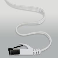 Maxtrack TI55-1L RJ45 Netwerkkabel, patchkabel CAT 8.1 U/FTP 1 m Wit Plat 1 stuk(s) - thumbnail