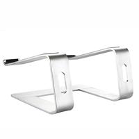 Universele aluminium Laptop Standaard / MacBook Standaard - Zilver - thumbnail