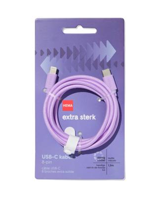 HEMA Laadkabel USB-C naar 8-pin 1.5m