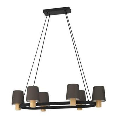 Eglo HanglampEdale 108x51 cm - met bruine kapjes - 43782