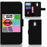 Nokia 6 Wallet Case met Pasjes Popart Princess - thumbnail