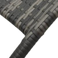 Ligbed inklapbaar poly rattan grijs - thumbnail