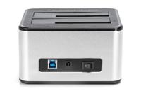 Digitus DA-71540-2 basisstation voor opslagstations USB 3.2 Gen 1 (3.1 Gen 1) Type-B Zwart, Wit - thumbnail
