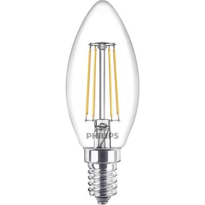 Philips LED 77779100 LED-lamp Energielabel F (A - G) E14 4.3 W = 40 W Warmwit (Ø x l) 3.5 cm x 9.7 cm 3 stuk(s)