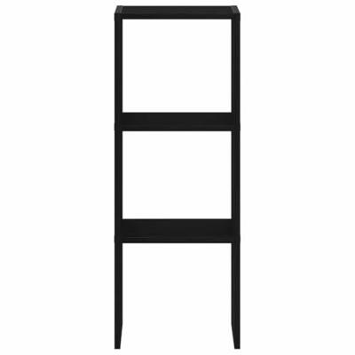Boekenkast stapelbaar 30x30x80 cm bewerkt hout zwart eikenkleur Boekenkast stapelbaar 30x30x80 cm bewerkt hout zwart eikenkleur