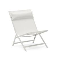 Kave Home - Canutells opvouwbare aluminium stoel met lichtgrijze - thumbnail