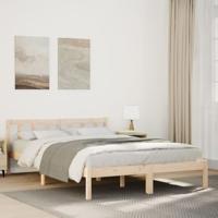 Bedframe extra lang zonder matras massief grenenhout 140x210 cm - thumbnail