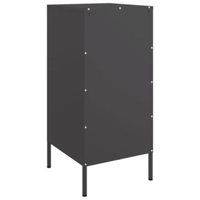 Dressoir 36x39x79 cm staal zwart