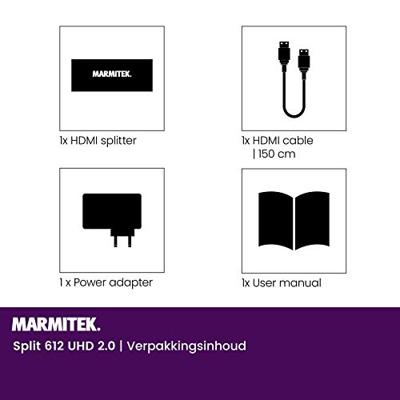 Split 612 UHD 2.0 - HDMI splitter 4K 60Hz - 1 in / 2 uit - thumbnail