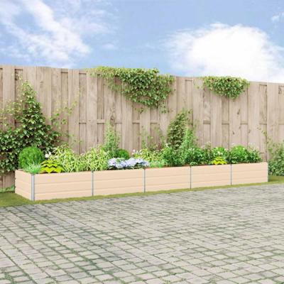 Plantenbak Ivoor 195 x 100 x 45 cm Gegalvaniseerd staal Plantenbak Ivoor 195 x 100 x 45 cm Gegalvaniseerd staal