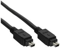 InLine 34443 FireWire kabel, IEEE1394, 4-polige stekker/stekker, zwart, 3 m - thumbnail