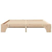 Bedbodem 200x200 cm Massief Grenen Hout - thumbnail