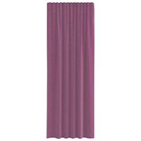 Gordijnen voile met roedezakken 2 st paars - thumbnail