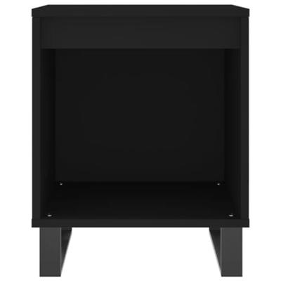 Nachtkastjes 2 st 40x35x50 cm bewerkt hout zwart