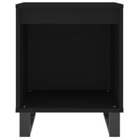 Nachtkastjes 2 st 40x35x50 cm bewerkt hout zwart - thumbnail