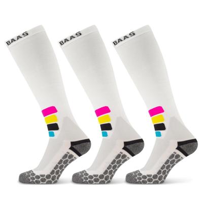 Poederbaas Skisokken Compressie Technical Pro Merino 3-pack Wit-35/38 Poederbaas Skisokken Compressie Technical Pro Merino 3-pack Wit-35/38