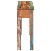 Wandtafel 110x30x75 cm massief gerecycled hout - thumbnail