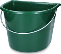 Emmer met vlakke kant 15 l Groen - thumbnail