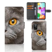 Telefoonhoesje | Met pasjeshouder | Samsung Galaxy A41 Britse Korthaar - thumbnail