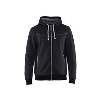 Blåkläder 4933 Hoodie met rits gevoerd zwart - maat L - thumbnail