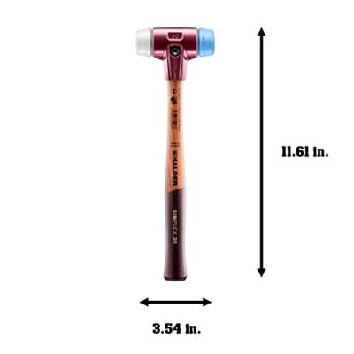 Halder Kunststofhamer | lengte 300 mm hoofd-d. 30 mm | zacht/middelhard hout | TPE-soft blauw/superplastic wit | 1 stuk - 3017.030 - 3017.030 Halder Kunststofhamer | lengte 300 mm hoofd-d. 30 mm | zacht/middelhard hout | TPE-soft blauw/superplastic wit | 1 stuk - 3017.030 - 3017.030