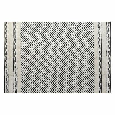 Tapijt DKD Home Decor Zwart Zig-zag Wit (160 x 226 x 0,7 cm) Tapijt DKD Home Decor Zwart Zig-zag Wit (160 x 226 x 0,7 cm)