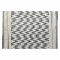 Tapijt DKD Home Decor Zwart Zig-zag Wit (160 x 226 x 0,7 cm) - thumbnail