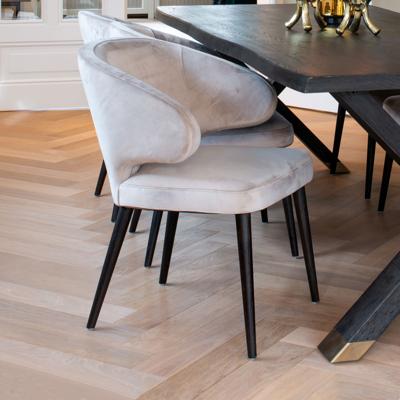 Richmond Eetkamerstoel 'Indigo' Velvet, kleur Khaki Richmond Eetkamerstoel 'Indigo' Velvet, kleur Khaki