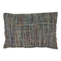 Katoenen Kussen River Blauw XL (Rechthoekig - met Vulling) - thumbnail