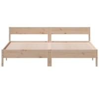 Bedframe zonder matras massief grenenhout 200x200 cm - thumbnail
