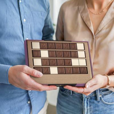Chocotelegram met persoonlijke boodschap - 28 letters